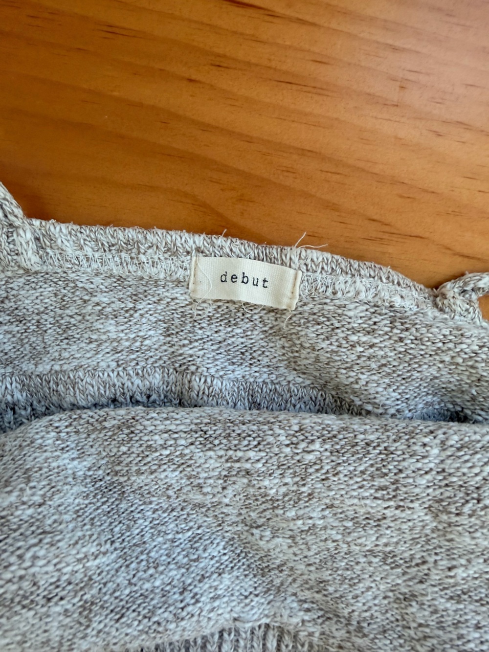 debut Heathered Light Beige Knit Tank - Picture 3 of 3